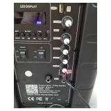 Moukey Karaoke Machine Speaker,Bluetooth Outdoor Portable Wireless Speaker PA System with 10" Subwoofer, DJ Lights,Rechargeable Battery, Microphone, Recording, MP3/USB/TF/FM (RMS 140W to 520W Peak)