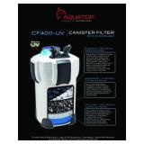 Aquatop CF400UV 4-Stage Canister Filter with UV 9W, 370 gph