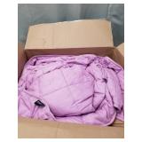 12 LB PURPLE WEIGHTED BLANKET