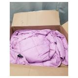 12 LB PURPLE WEIGHTED BLANKET
