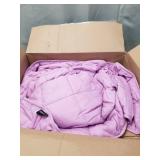 12 LB PURPLE WEIGHTED BLANKET