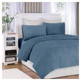 True North by Sleep Philosophy Soloft Plush 4-pc Full Sheet Set Bedding