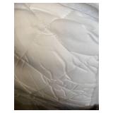 Sealy Luxury Cotton Fitted Sheets Mattress Pad, Queen, White