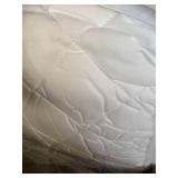 Sealy Luxury Cotton Fitted Sheets Mattress Pad, Queen, White