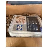 Sealy Luxury Cotton Fitted Sheets Mattress Pad, Queen, White