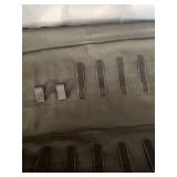 DUAL SIDED BLACK HANGER JEWELRY ORGANIZER WITH STRAPS AND POUCHES