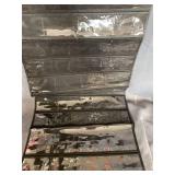 DUAL SIDED BLACK HANGER JEWELRY ORGANIZER WITH STRAPS AND POUCHES