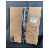 DUAL SIDED BLACK HANGER JEWELRY ORGANIZER WITH STRAPS AND POUCHES