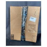 DUAL SIDED BLACK HANGER JEWELRY ORGANIZER WITH STRAPS AND POUCHES