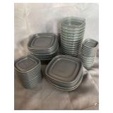 RUBBERMAID TUPPER WARE BLACK SET BIG TO SMALL BOWLS VARIETY WITH LIDS