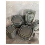 RUBBERMAID TUPPER WARE BLACK SET BIG TO SMALL BOWLS VARIETY WITH LIDS