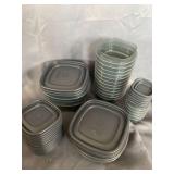 RUBBERMAID TUPPER WARE BLACK SET BIG TO SMALL BOWLS VARIETY WITH LIDS