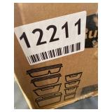 RUBBERMAID TUPPER WARE BLACK SET BIG TO SMALL BOWLS VARIETY WITH LIDS