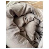 Modern Threads Beck Garment Washed 4-Piece Super Soft Comforter Set, King, Grey