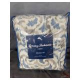Tommy Bahama Cape Verde Smoke Reversible 3-Piece King Quilt Set Bedding