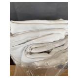 NICETOWN 100% BLACKOUT WHITE CURTAINS SET OF 2