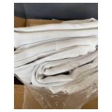 NICETOWN 100% BLACKOUT WHITE CURTAINS SET OF 2