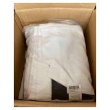 NICETOWN 100% BLACKOUT WHITE CURTAINS SET OF 2