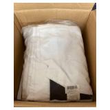 NICETOWN 100% BLACKOUT WHITE CURTAINS SET OF 2