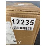 NICETOWN 100% BLACKOUT WHITE CURTAINS SET OF 2