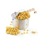 Cook N Home 02626 6 Quart Aluminum Popcorn Popper, Silver