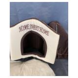 SMALL INDOOR DOG HOUSE WITH PILLOW