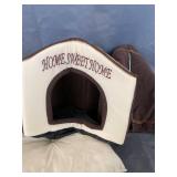 SMALL INDOOR DOG HOUSE WITH PILLOW