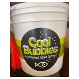 Marine Metal Cool Bubbles 8 Qt Insulated With B-11 Pump Ideal for ,Minnows and Shrimp