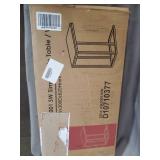 WLIVE Snack Side Table, C Shaped End Table for Sofa Couch and Bed, White