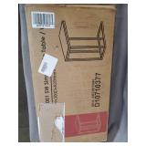 WLIVE Snack Side Table, C Shaped End Table for Sofa Couch and Bed, White