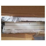 WLIVE Snack Side Table, C Shaped End Table for Sofa Couch and Bed, White