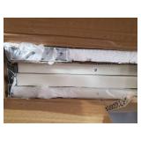 WLIVE Snack Side Table, C Shaped End Table for Sofa Couch and Bed, White