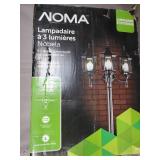 NOMA Outdoor Street Light | Waterproof Outdoor Lamp Post Light with Triple-Head