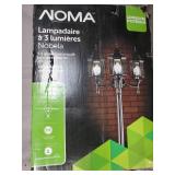 NOMA Outdoor Street Light | Waterproof Outdoor Lamp Post Light with Triple-Head