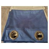 Lush Decor Milo Linen 84" x 52" Solid Navy Top: 100% Polyester; Bottom: Cotton Blend Metal Grommets 2-Pc Set Window Panel