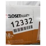 Closet Maid White 18 in Adjustable 8 Tier Wall and Door Rack