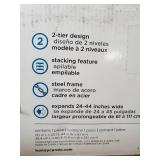 Honey Can Do 2-tier Expandable Shoe Rack, White