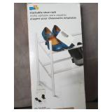 Honey Can Do 2-tier Expandable Shoe Rack, White