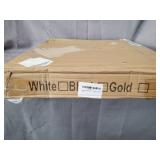 Toymay Folding Metal Side Table, 2 Tier Tray End Table Sofa Tables, Waterproof Round Coffee Table for