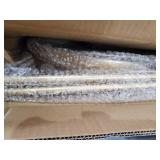 Toymay Folding Metal Side Table, 2 Tier Tray End Table Sofa Tables, Waterproof Round Coffee Table for