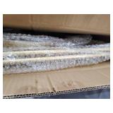 Toymay Folding Metal Side Table, 2 Tier Tray End Table Sofa Tables, Waterproof Round Coffee Table for