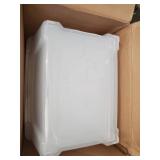 IRIS USA 54 Qt Clear Plastic Storage Box with Latches, 6 Pack