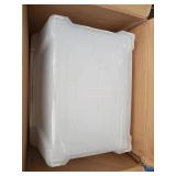 IRIS USA 54 Qt Clear Plastic Storage Box with Latches, 6 Pack