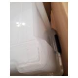 IRIS USA 54 Qt Clear Plastic Storage Box with Latches, 6 Pack