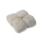Barefoot Dreams(R) Barefoot Dreams CozyChic Rib Trim Throw - 45" x 60" in Cream-White at Nordstrom