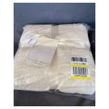 Barefoot Dreams(R) Barefoot Dreams CozyChic Rib Trim Throw - 45" x 60" in Cream-White at Nordstrom