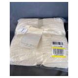 Barefoot Dreams(R) Barefoot Dreams CozyChic Rib Trim Throw - 45" x 60" in Cream-White at Nordstrom