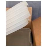 IRIS 6 PLASTIC CONTAINERS WITH LIDS