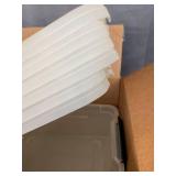 IRIS 6 PLASTIC CONTAINERS WITH LIDS