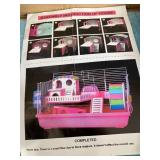 HAMSTER HOUSE AND CAGE SET IN BLUE